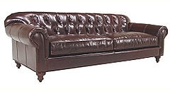 Asbury Sofa in Coffee Leather