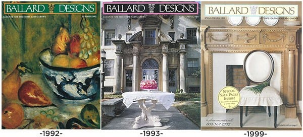 Ballard Designs covers 1990s