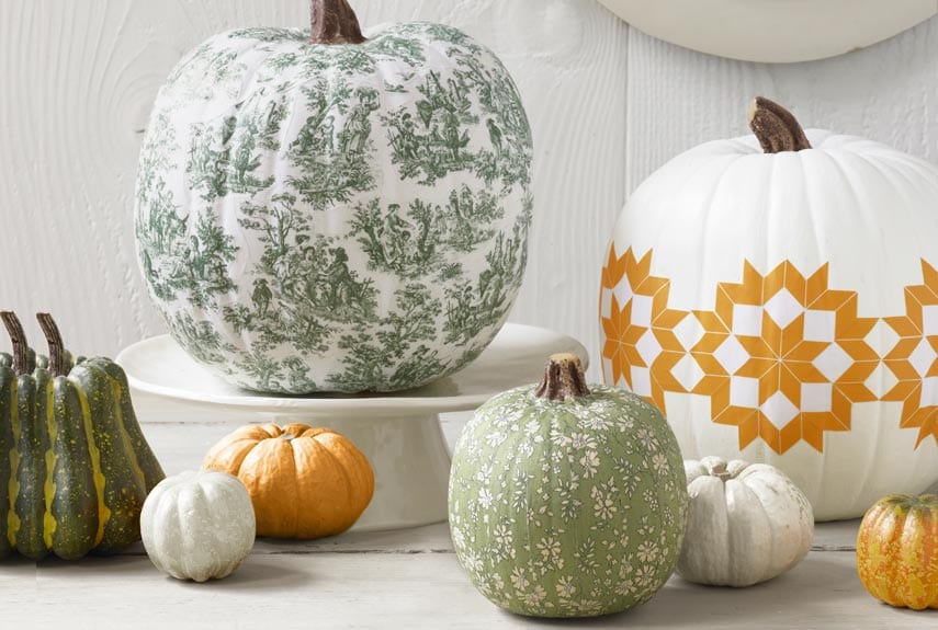 DIY Decoupage Pumpkins by Country Living