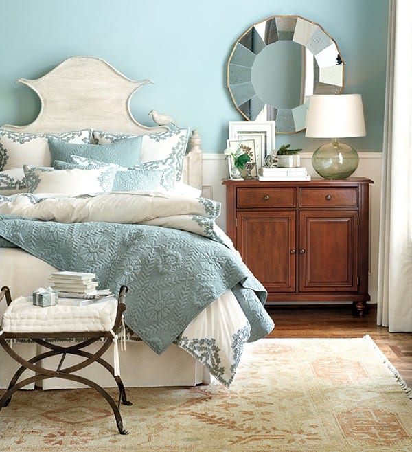 Use a rug to add extra softness to your bedroom