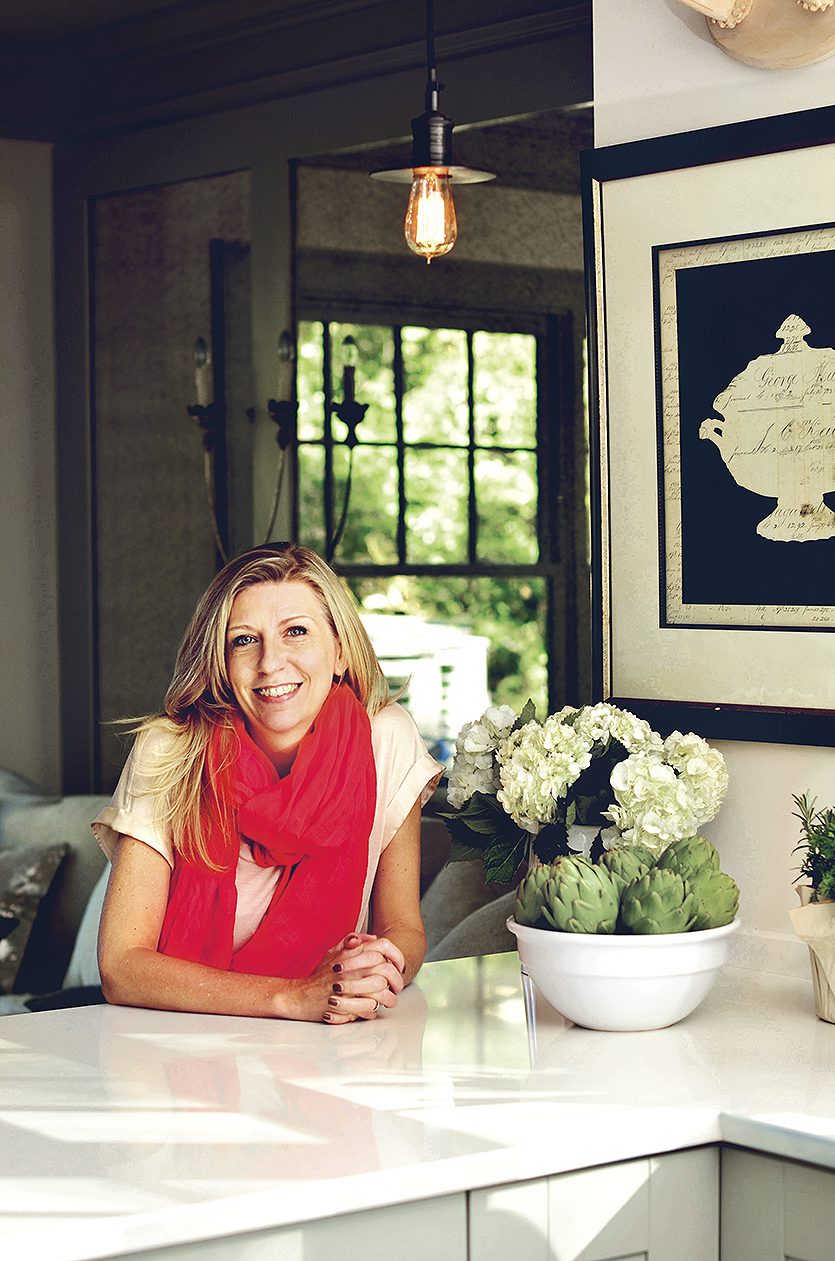 Ballard Designs president Karen Mooney in her kitchen