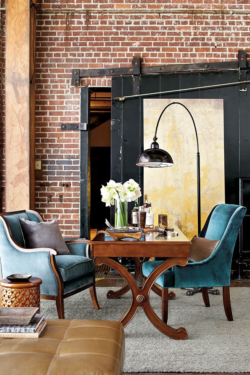 In our Spring Catalog, Bill Peace gave this loft, industrial space the Peace treatment using Ballard Designs products