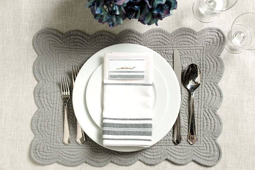 7 Printable place cards for spring entertaining