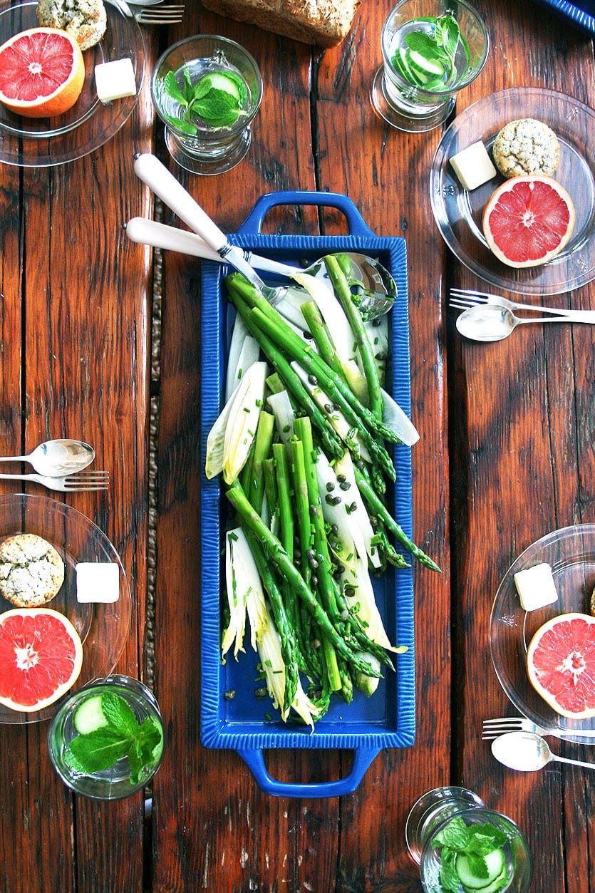 Asparagus and endive salad