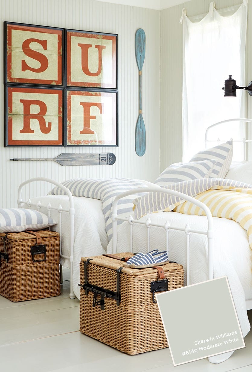 Nautical inspired kids bunkroom