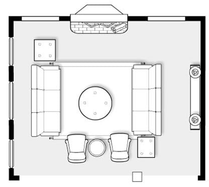 Furniture layout