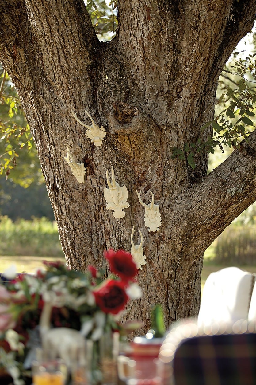 Suzanne Kasler Atelier Antlers on a pecan tree