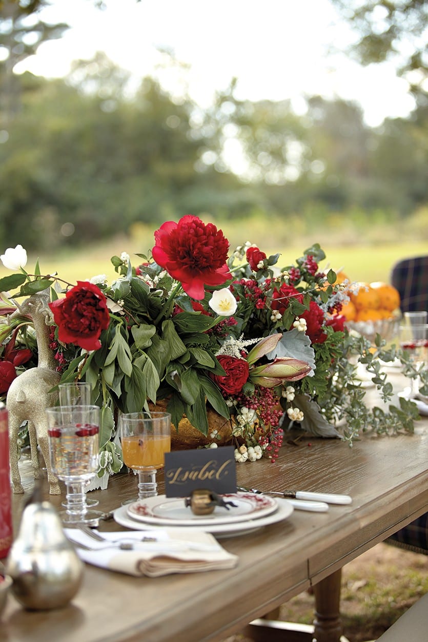 Christmas table setting ideas