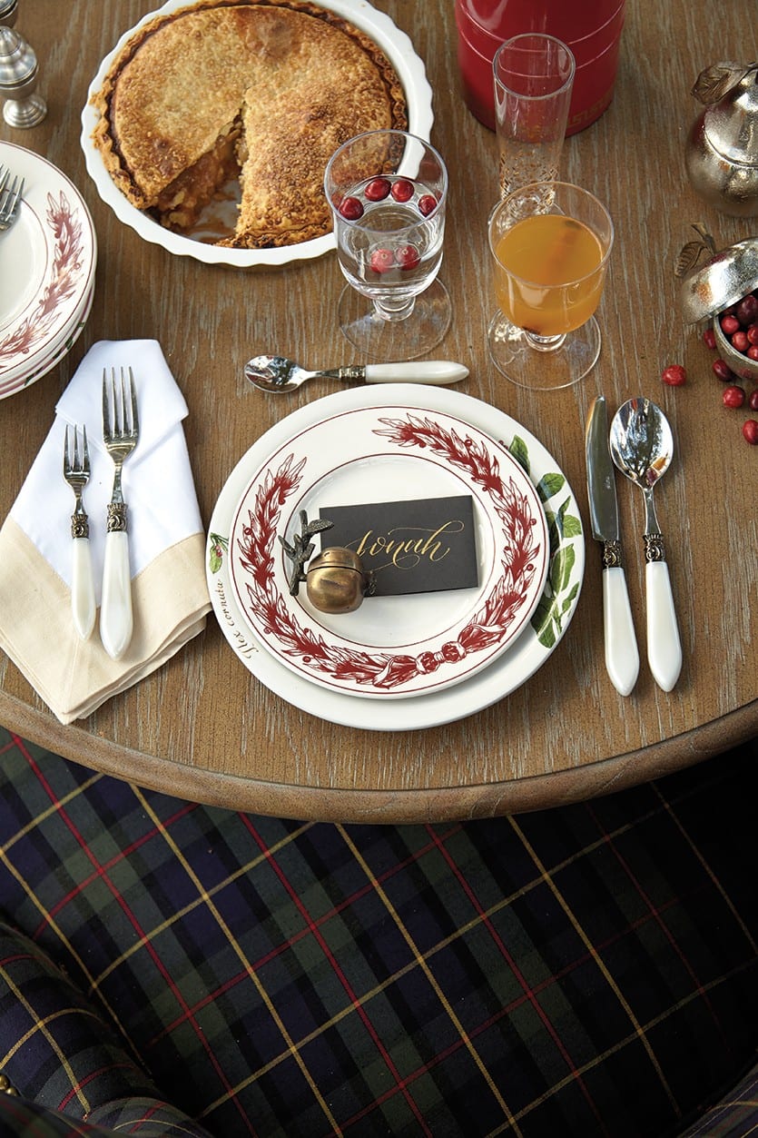 Christmas table setting ideas