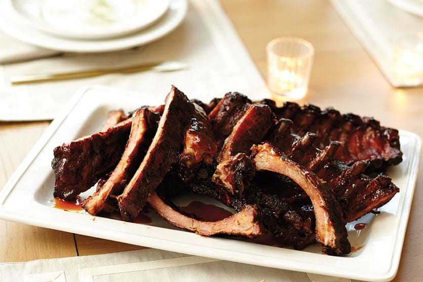 Grilled Glazed Baby Back Ribs from Cooks Illustrated