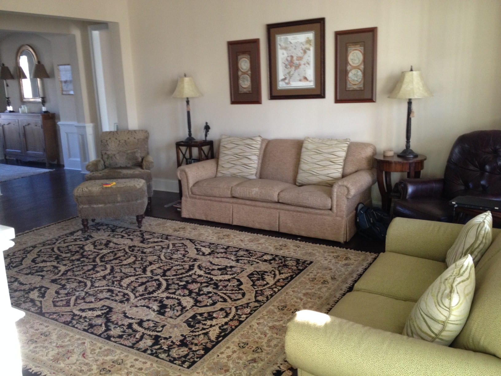 sofa only w/ loveseat on right