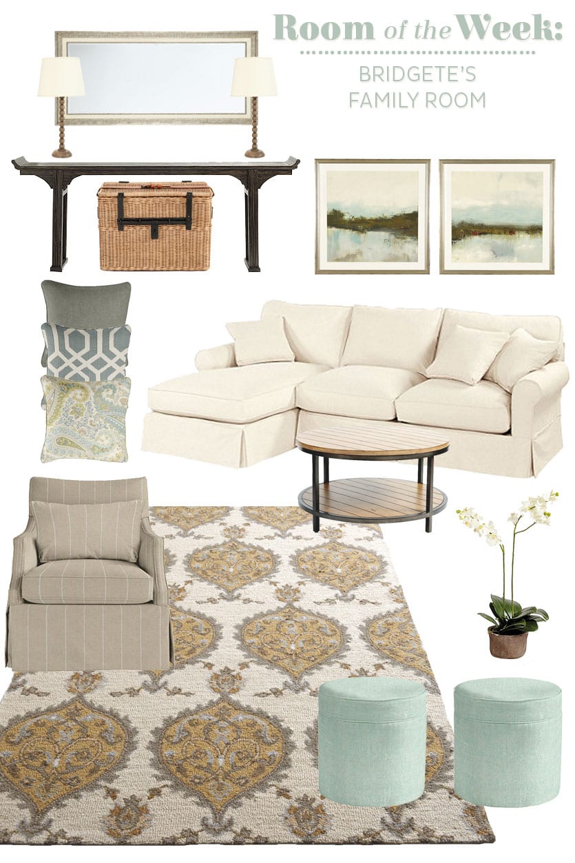 Decorating a new family room