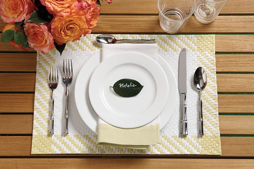 Outdoor place setting inspiration