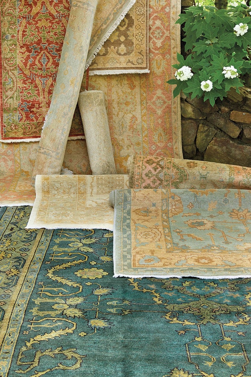 Ballard Designs' Casa Florentina hand knotted rugs