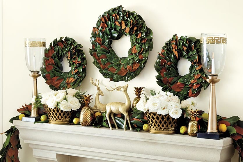 Accent your garland and wreaths with citrus