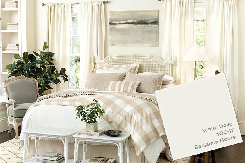 Benjamin Moore's White Dove from the Ballard Designs catalog