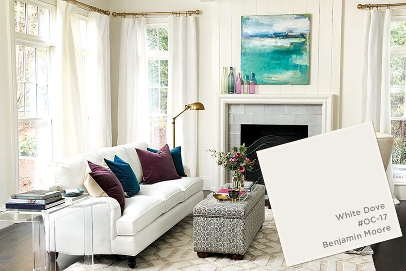 Benjamin Moore's White Dove from the Ballard Designs catalog