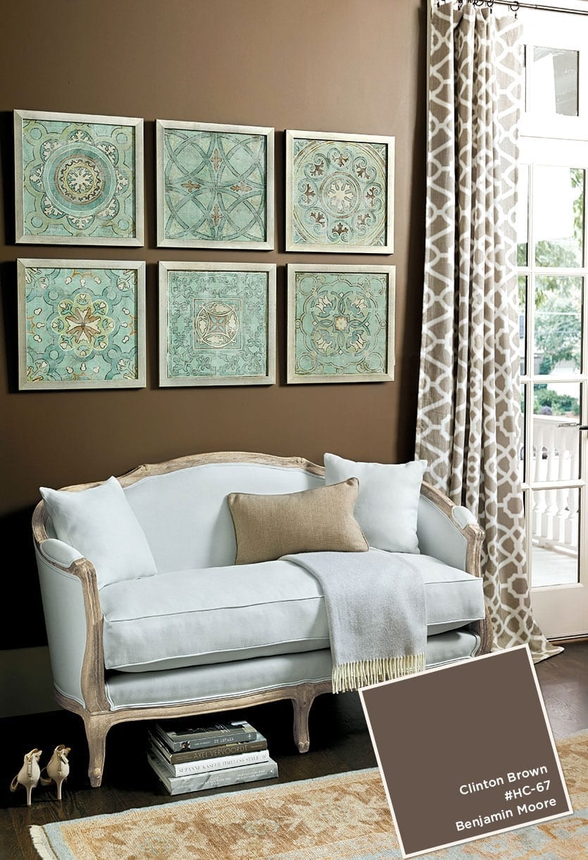 Benjamin Moore's Clinton Brown from the Ballard Designs catalog