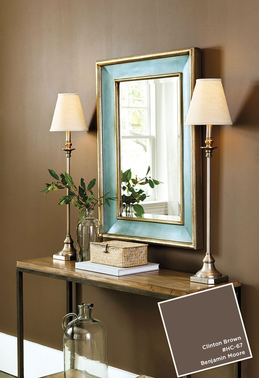 Benjamin Moore's Clinton Brown from the Ballard Designs catalog