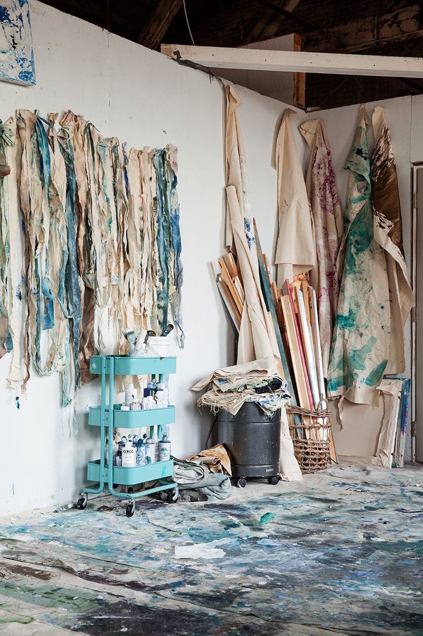 Artist Kiki Fitzgerald's studio in Atlanta, Georgia