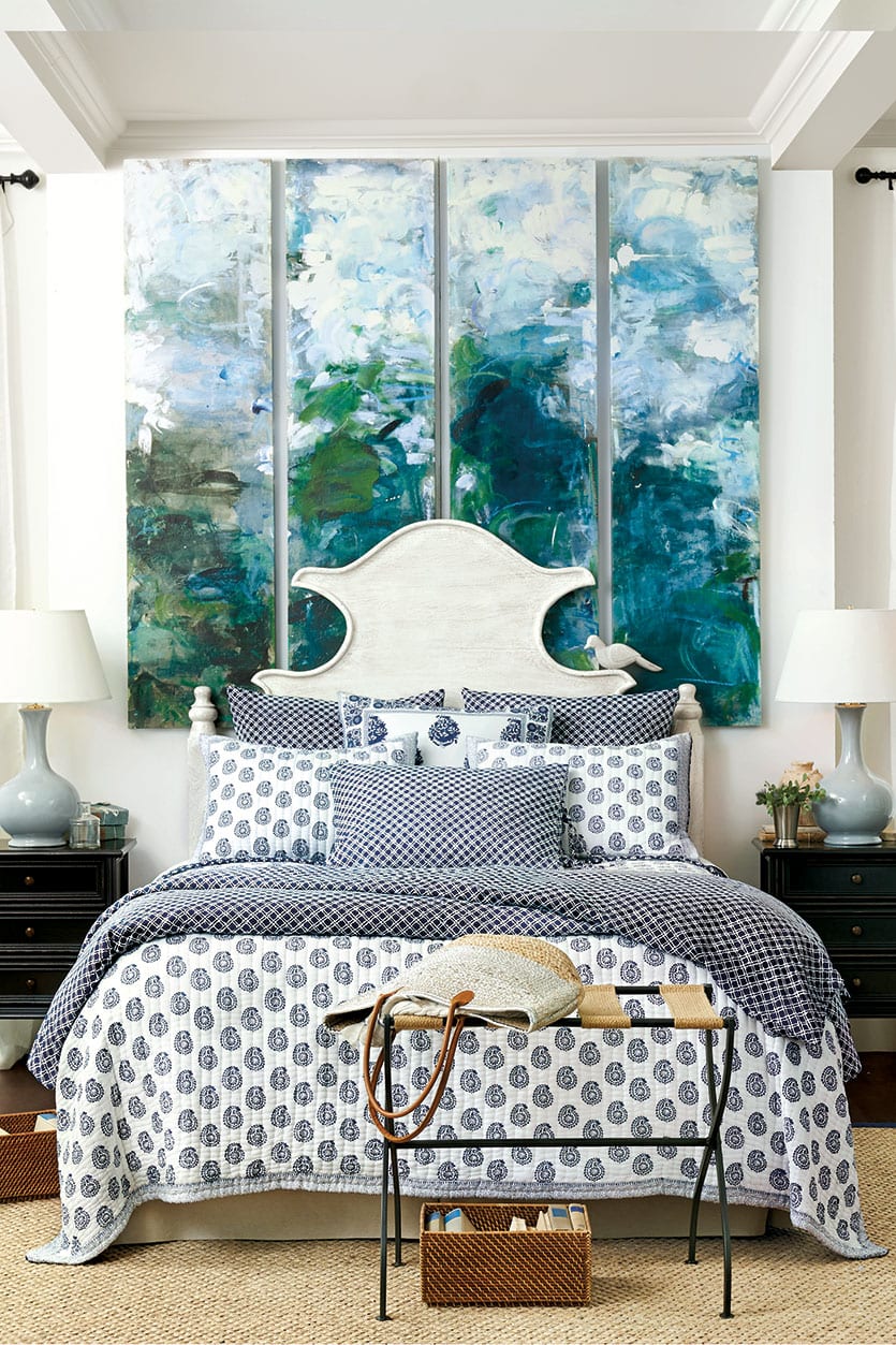 Kiki Fitzgeralds' pieces in bedroom for Ballard Designs