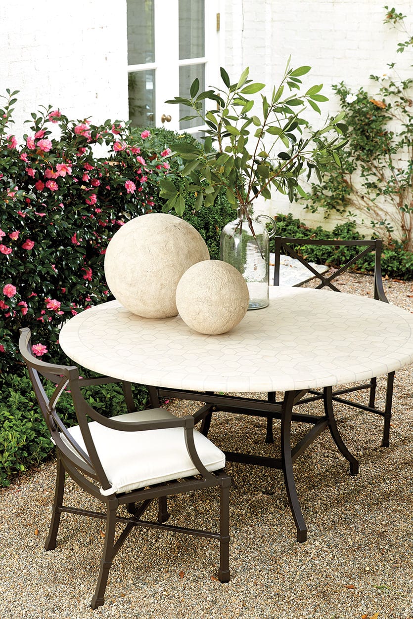 Suzanne Kasler's Mosaique Round Dining Table