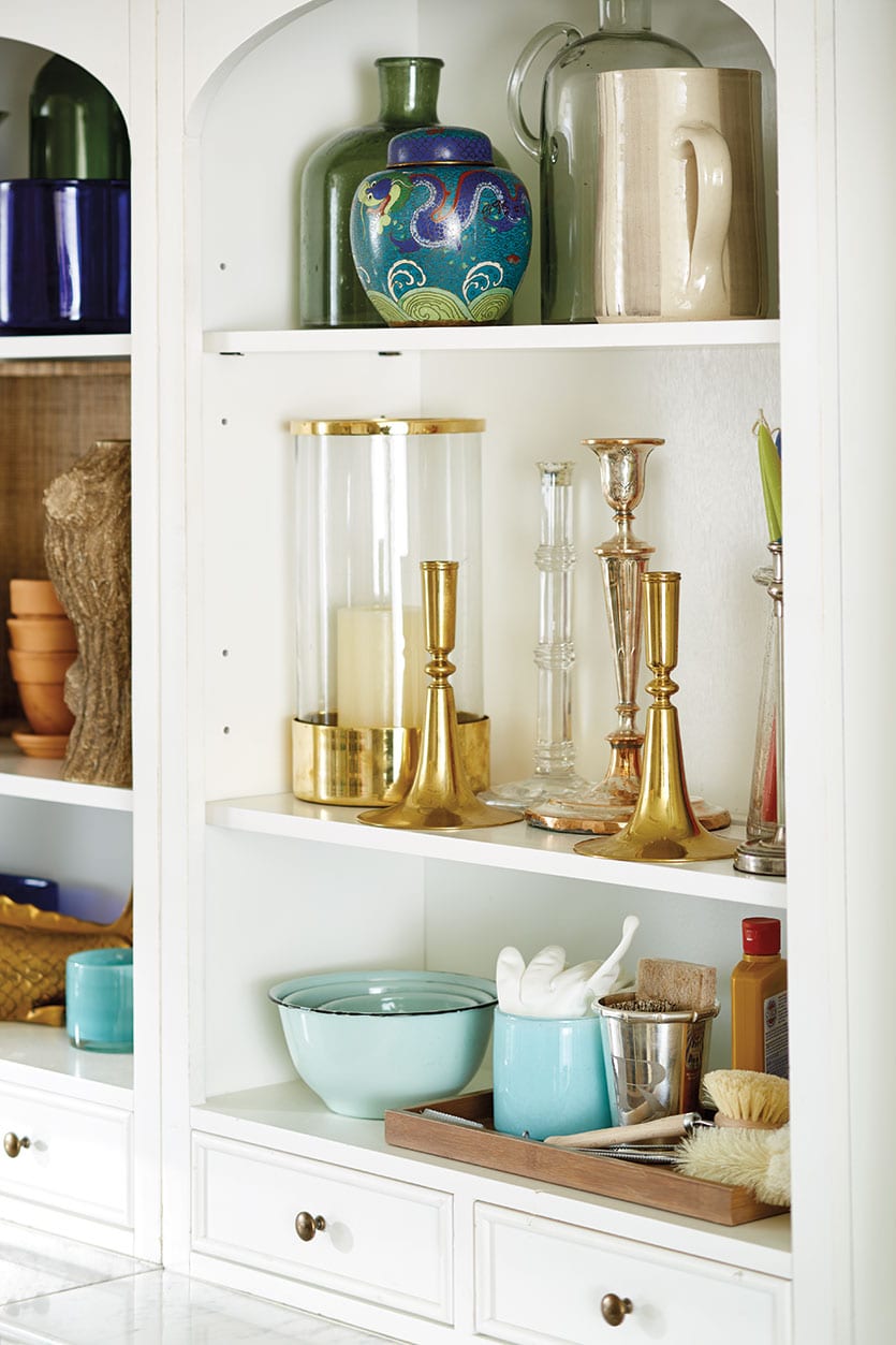 Craft room with entertaining essentials, designed by Eddie Ross for Ballard Designs catalog