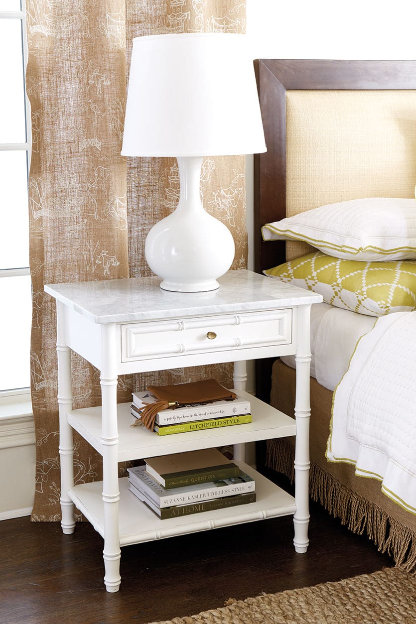 Bamboo accents are so 60's palm beach regency, and we're digging it!