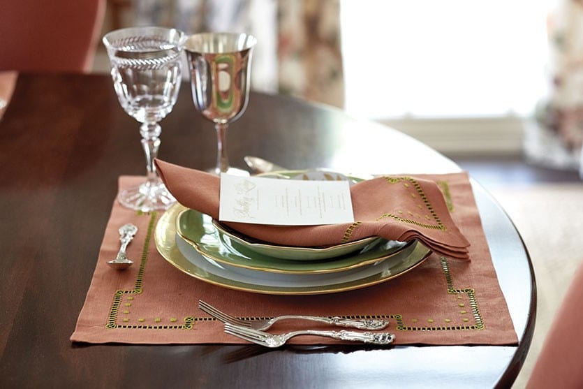 Interior Designer Margaret Kirkland's dining room in the 2016 Southern Living Idea House in Mt. Laurel, Alabama