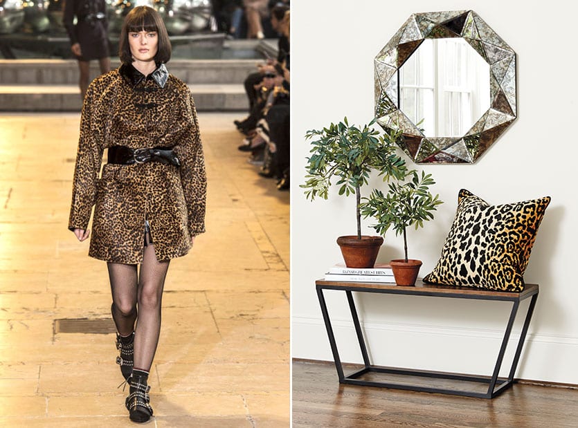 Animal print patterns on the Fall 2016 runways