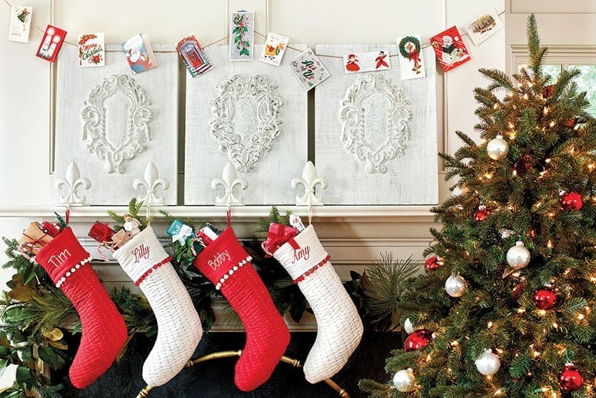 Ways to display Christmas and holiday cards