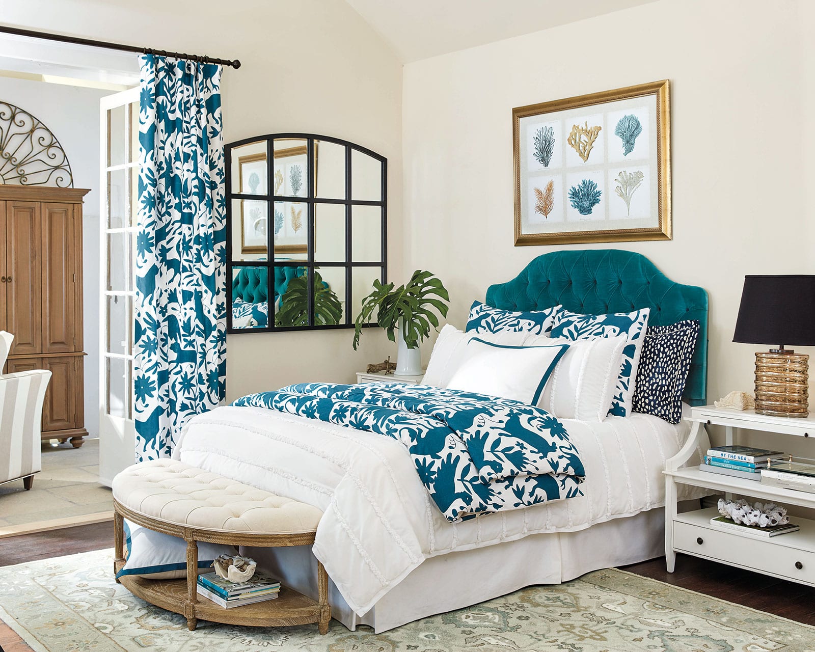 Otomi drapery and bedding from Ballard Designs catalog