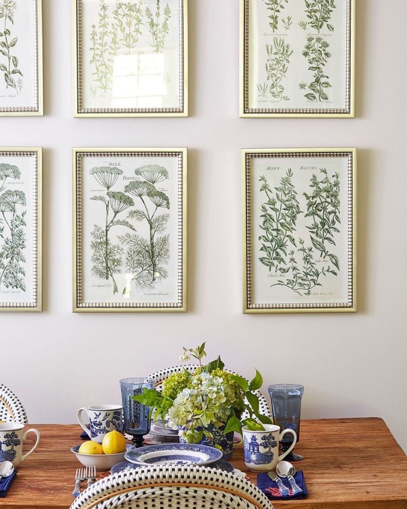 Maggie Griffin brings charm into her home with fresh flowers, candles, and family photos