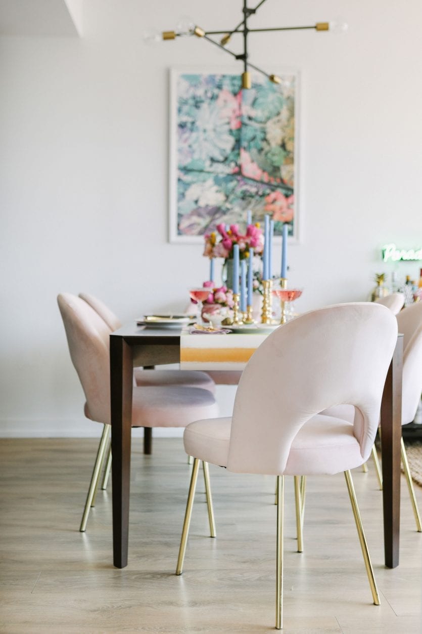 Dining room designed by Nashville interior designer Kendall Simmons