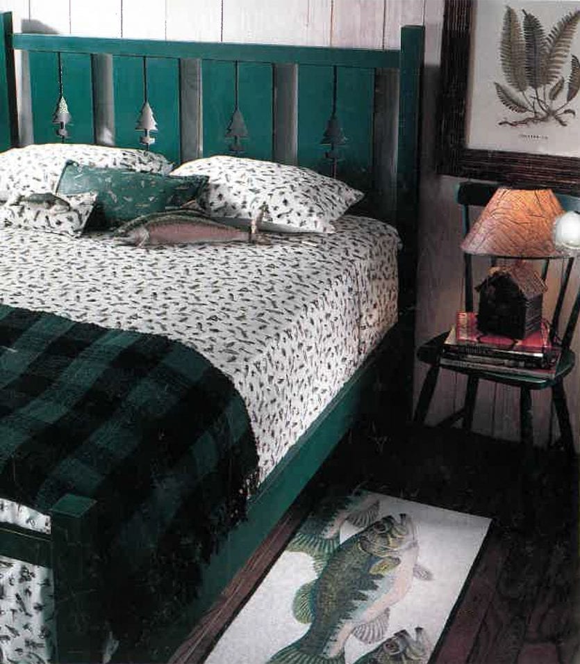 Outdoor themed bedroom from Ballard Designs