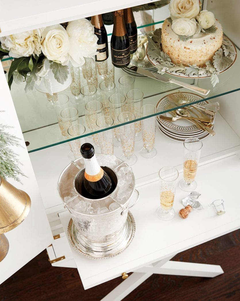 Host a dessert and champagne cocktail party