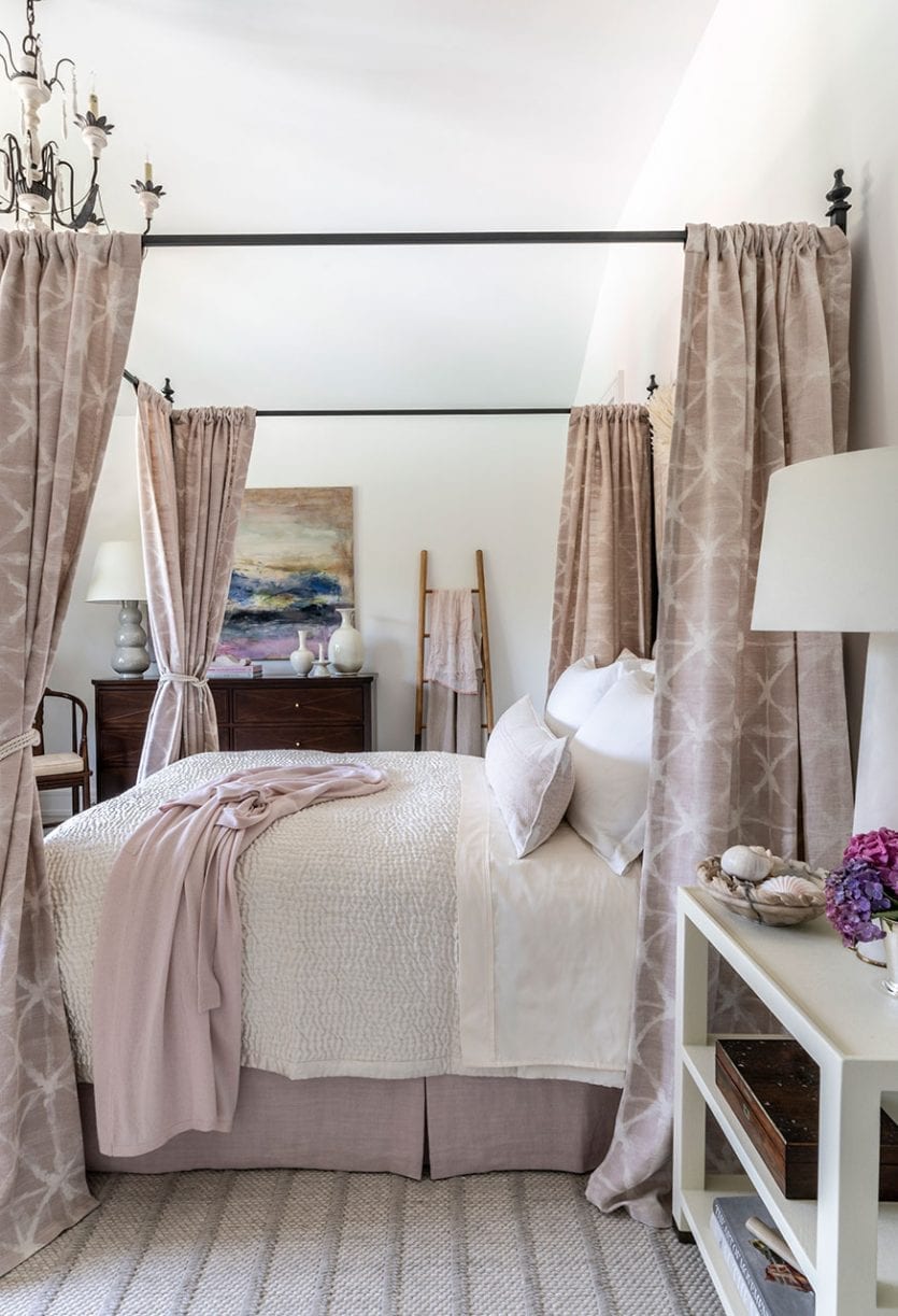 Kate Singer's bedroom in 2018 Hamptons Showhouse