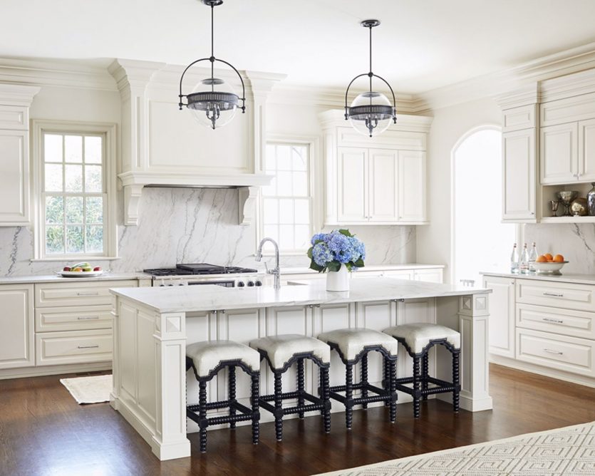 White kitchen designed by Amy Vermillion Interiors