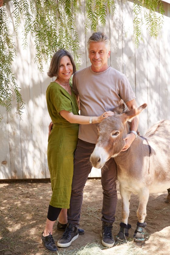 Brooke and Steve Giannetti on their farm, Patina Farm