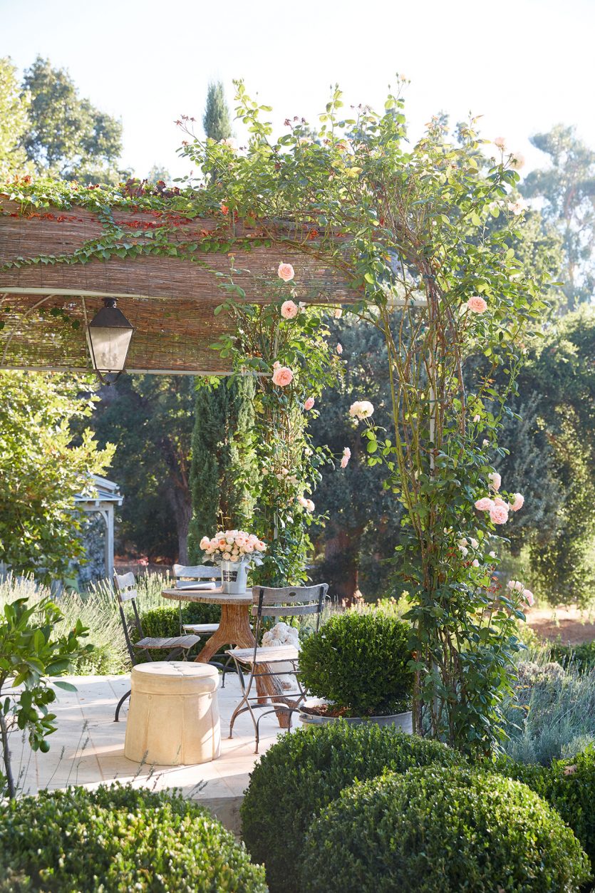 Terrace at Brooke and Steve Giannetti's terrace at Patina Farm