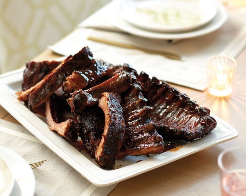 Barbecue ribs for summer party