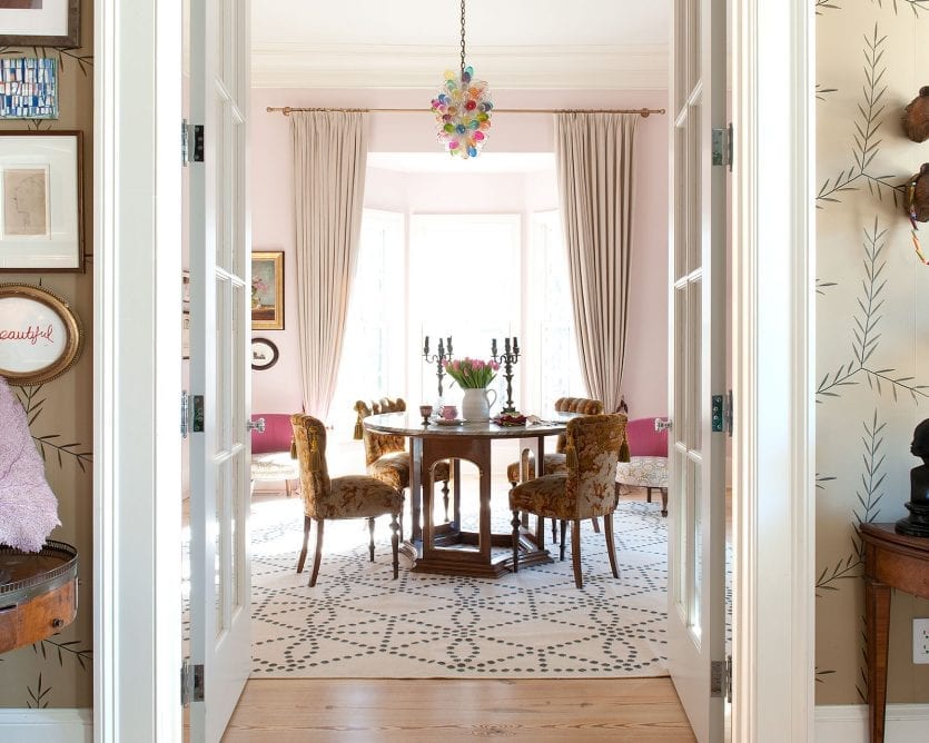 Artist Susan Hable's dining room in Athens, Georgia from Susan Sully's book Southern Hospitality at Home