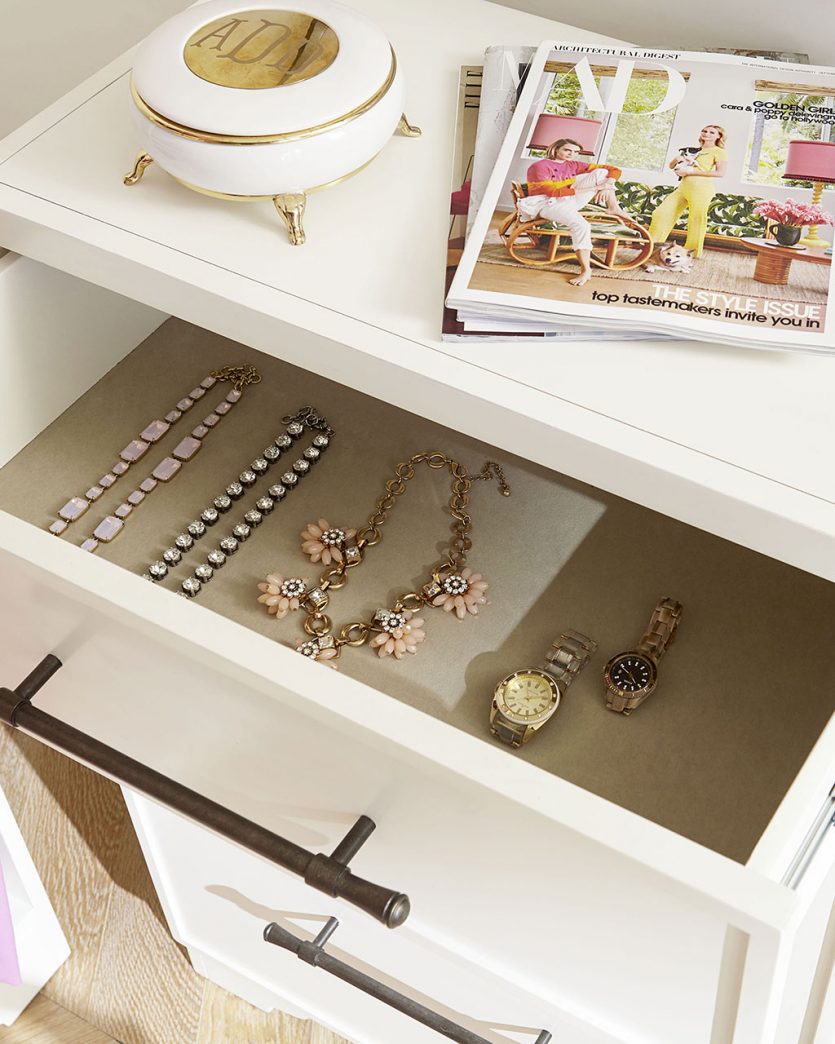 Don't overstuff drawers with accessories and clothes