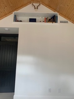 White walls in son's bedroom