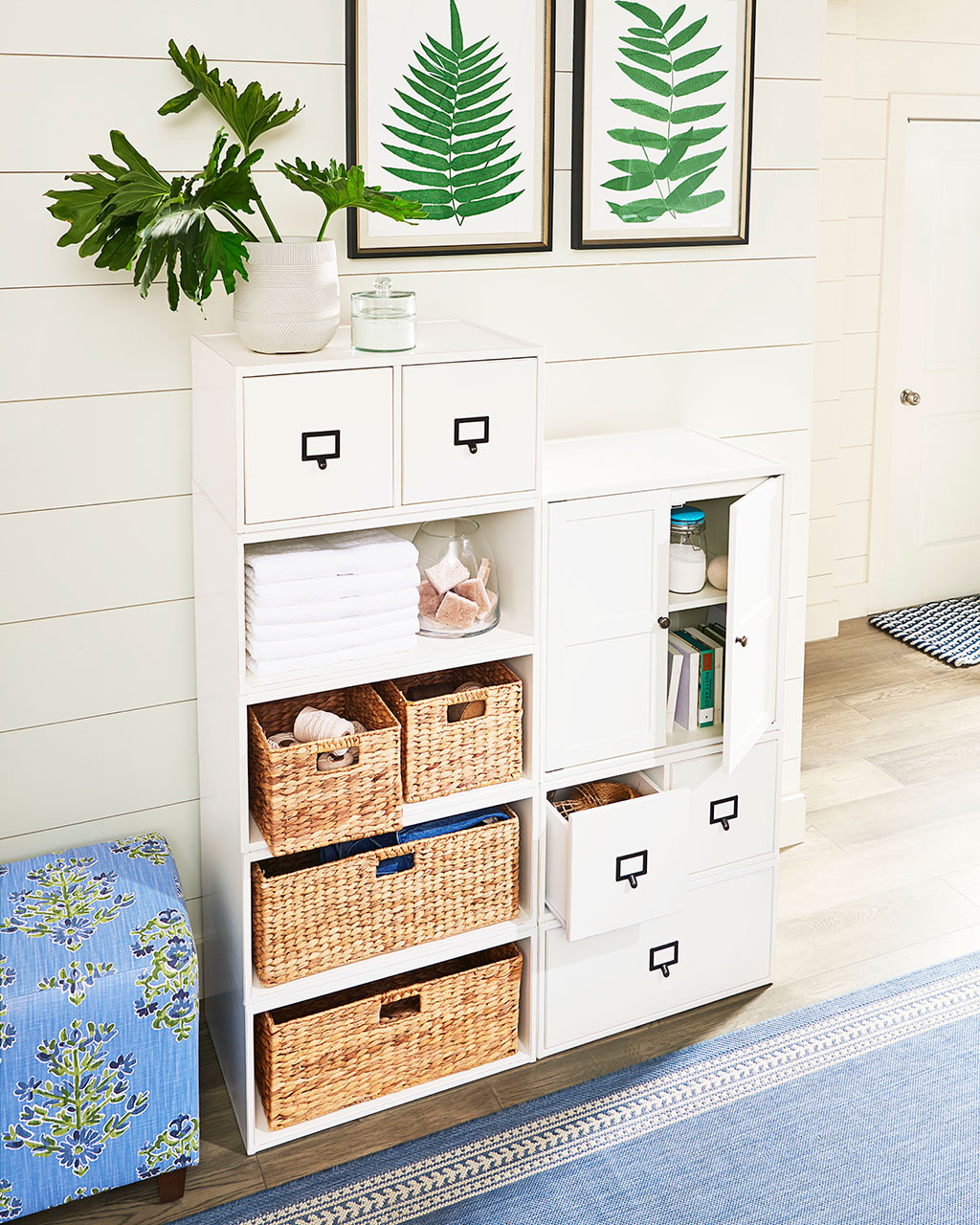 Carve out another room with an organizational cabinet systen