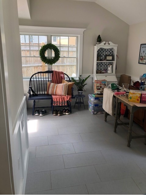 Choppy entryway in Elizabeth's home that she needs help with