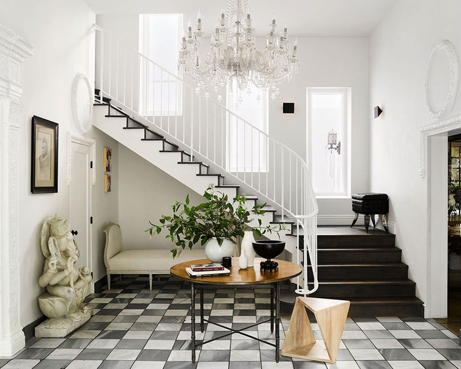 Entryway in Brigette Romanek's California home