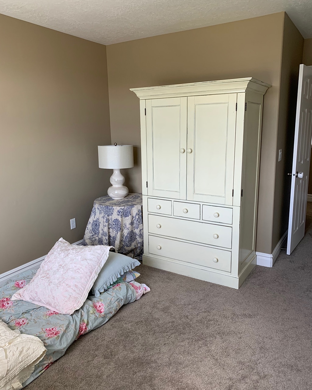 Large armoire in Chloe's extra room