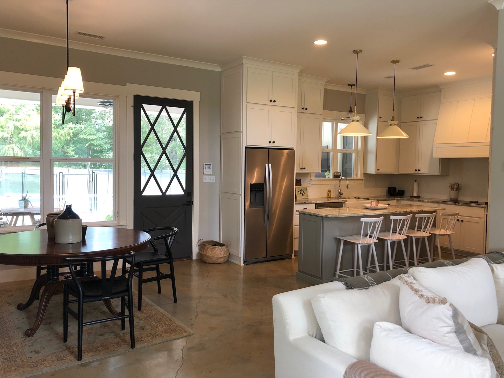 Kitchen in Ginger's open floor plan home