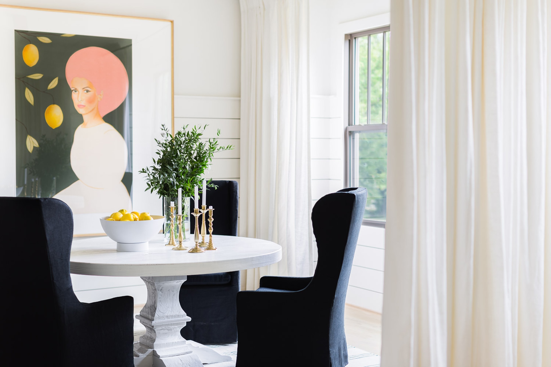 Dining room in Alyssa Rosenheck's Nashville home